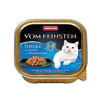 100гр Консервы Animonda Vom Feinsten для взрослых привередливых кошек с Лососем в травяном соусе без злаков