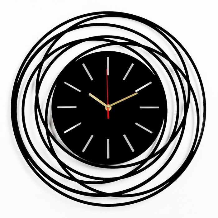 Часы настенные из металла "Ивен", плавный ход, d-42 см - фото 1 - id-p217720347