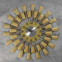 Часы настенные, серия: Ажур, "Борнаго", плавный ход, d-60 см, циферблат 22 см