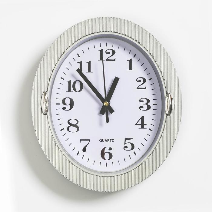 Часы настенные, серия: Классика, "Бенедатта", 19 х 22 см серые - фото 1 - id-p217720350