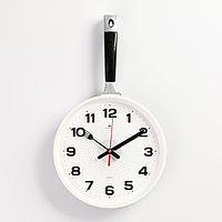 Часы настенные, серия: Кухня, "Сковорода", плавный ход, 25 х 43 см