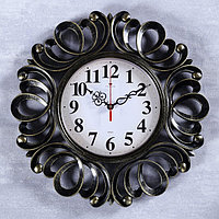 Часы настенные, серия: Интерьер, "Вермонт", плавный ход, d=45.5 см, циферблат 22 см