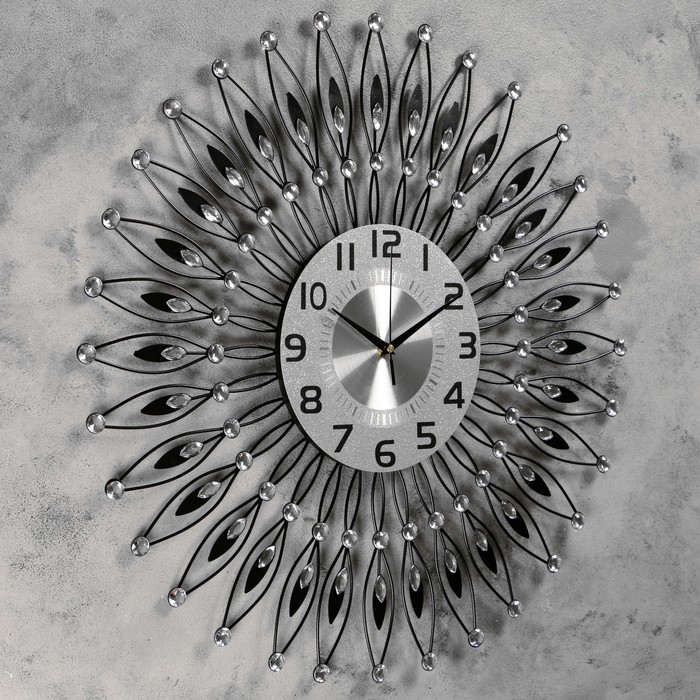Часы настенные, серия: Ажур, "Пелинья", плавный ход, 60 х 60 см, d-22 см - фото 2 - id-p217720389