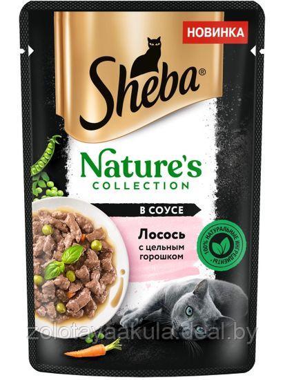 Корм для кошек SHEBA Nature's, лосось с горохом 75гр - фото 1 - id-p217718638