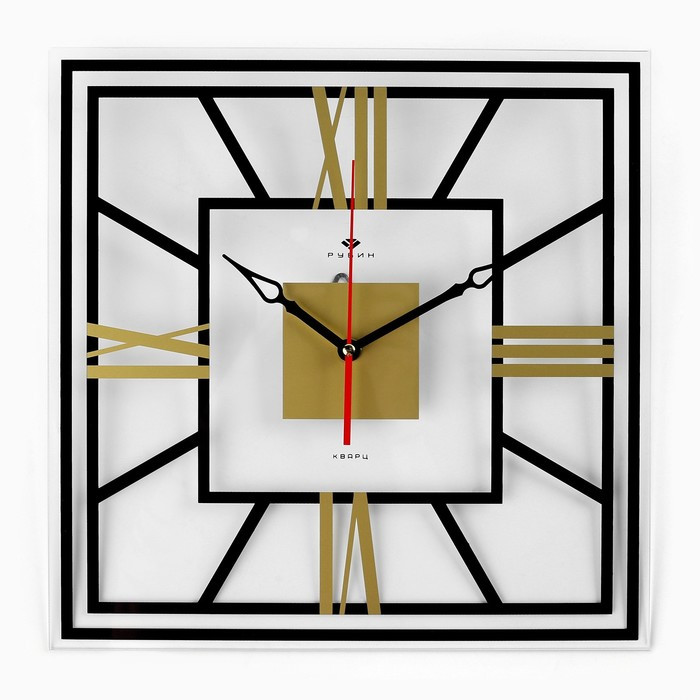 Часы настенные, серия: Интерьер, "Рим", плавный ход, 35 х 35 см - фото 1 - id-p217720567