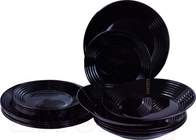 Набор тарелок Luminarc Harena Black N5162 - фото 1 - id-p217714342