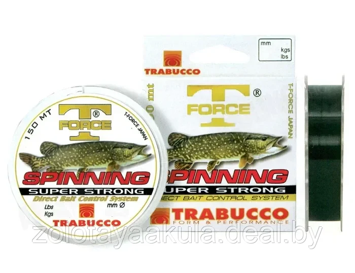 Леска TRABUCCO T-FORCE SPINNING PIKE 150м 0,205мм - фото 1 - id-p217719042