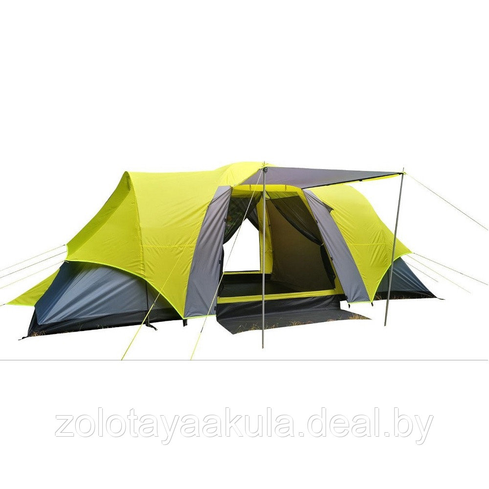 Кемпинговая палатка 8 местная, зеленая - фото 1 - id-p217718726