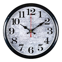 Часы настенные, серия: Классика, d-22 см, корпус черный