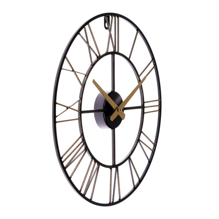 Часы настенные, серия: Лофт, плавный ход, d-40 см, бронза - фото 5 - id-p217720707