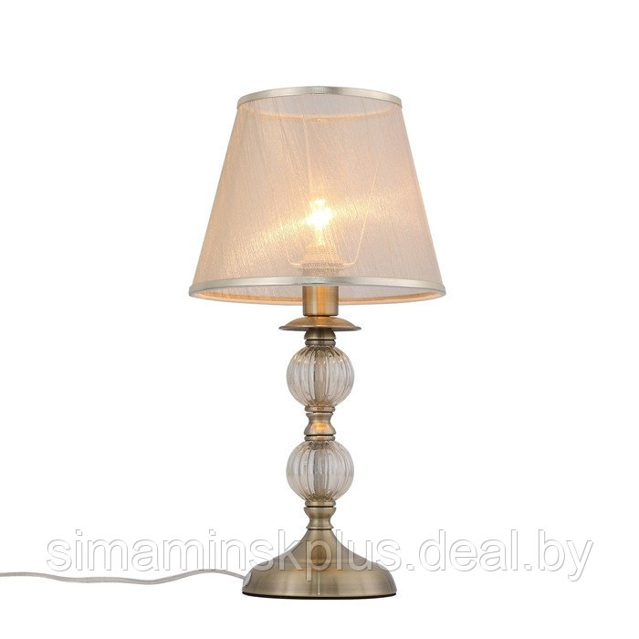 Настольная лампа GRAZIA, 40Вт E14, цвет бронза - фото 1 - id-p217724962
