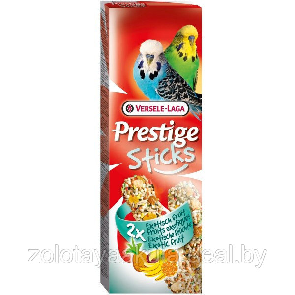 Палочки Versele-Laga Prestige Sticks для волнистых попугаев с семенами и фруктами, 60гр - фото 1 - id-p217718394