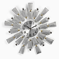 Часы настенные, серия: Ажур, "Лимена", плавный ход, d-50.5 см, циферблат 15.5 см