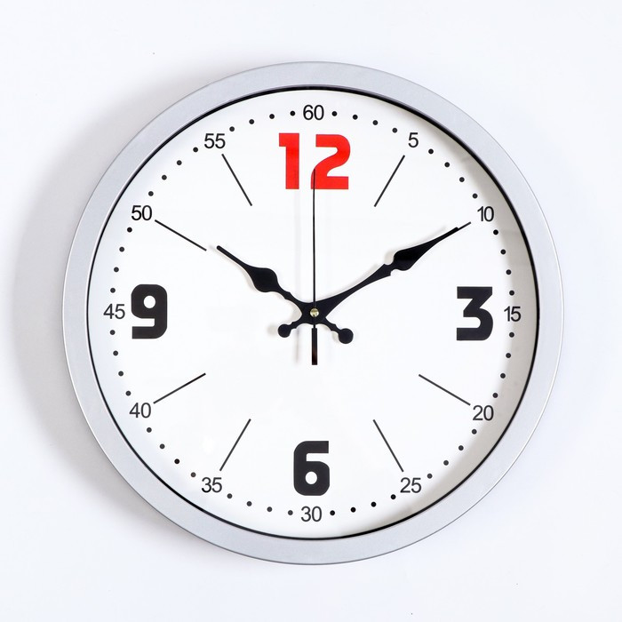 Часы настенные "Минута", дискретный ход, 1АА, d-35 см - фото 1 - id-p217721030