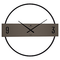 Часы настенные из металла "Отражение 1", d-50 см, горизонтальные