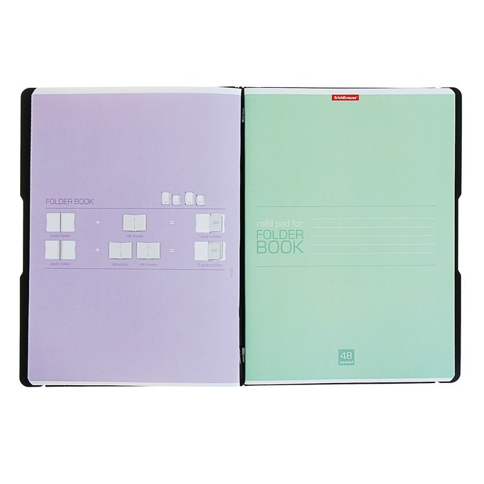 Тетрадь А4, 96 листов в клетку ErichKrause FolderBook, съёмная пластиковая обложка, блок офсет, белизна 100%, - фото 6 - id-p217726797