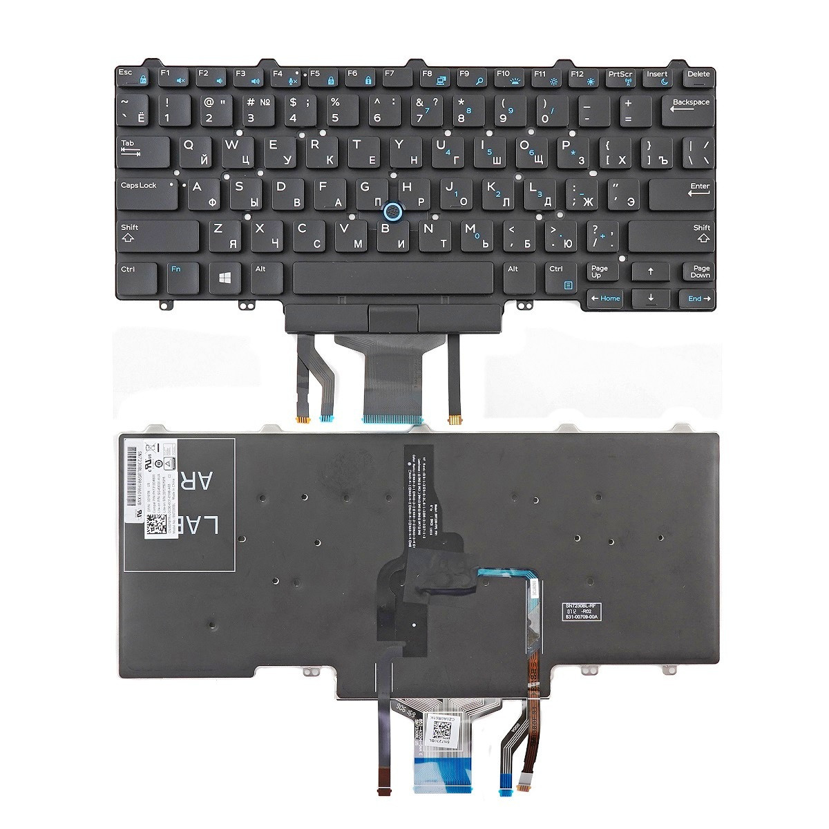 Клавиатура для ноутбука Dell Latitude E5450 E7450 E5470 E7470 5480 5490 черная - фото 1 - id-p217728992