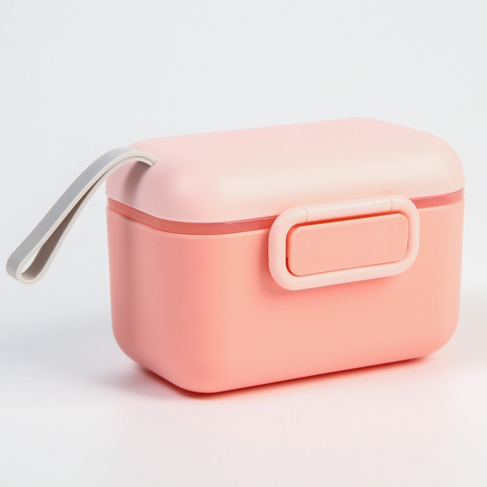 Контейнер для хранения детского питания, 400 мл., 12х8,5х7см, цвет розовый - фото 2 - id-p217730354