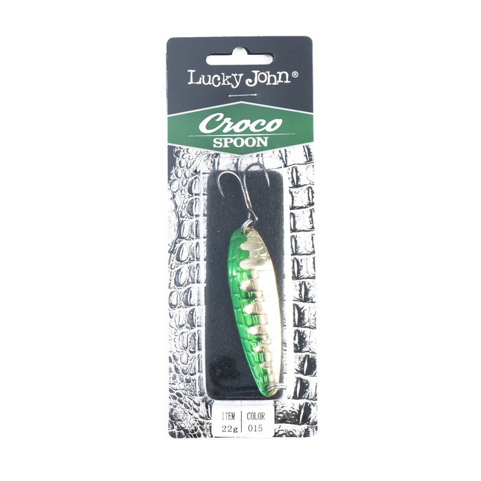 Блесна колеблющаяся Lucky John CROCO SPOON, 7.7 см, 22 г, цвет 015 - фото 2 - id-p217730502