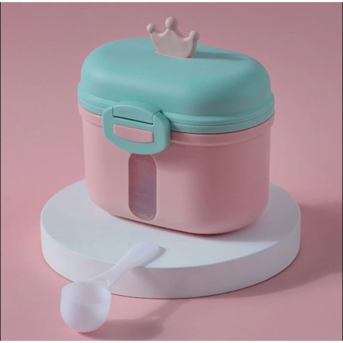 Контейнер для хранения детского питания «Корона», 240 гр., цвет розовый - фото 1 - id-p217731116