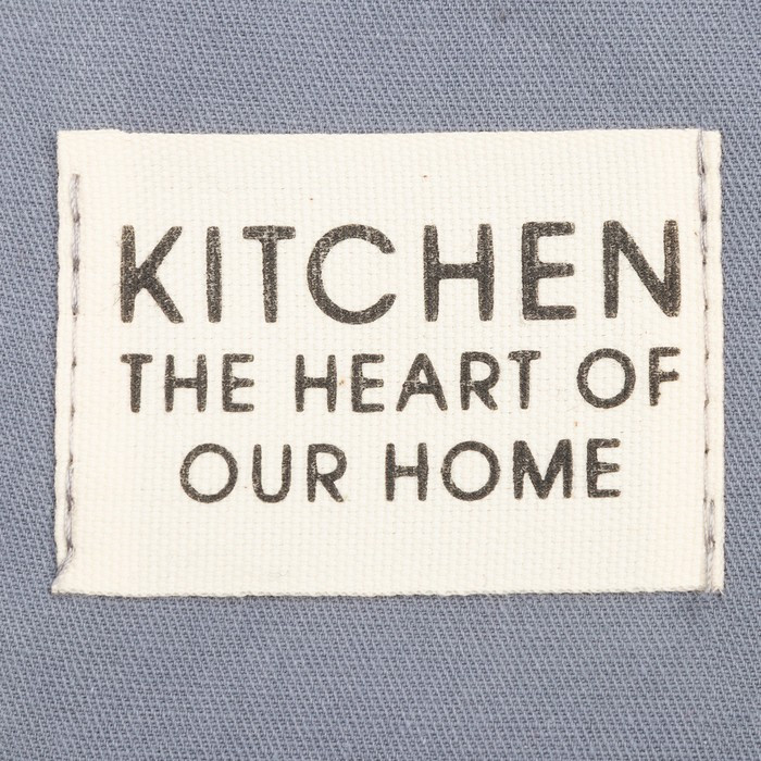 Набор кухонный Этель Kitchen, цвет синий, варежка-прихватка 18х29 см, прихватка 19х19 см - фото 5 - id-p217730805