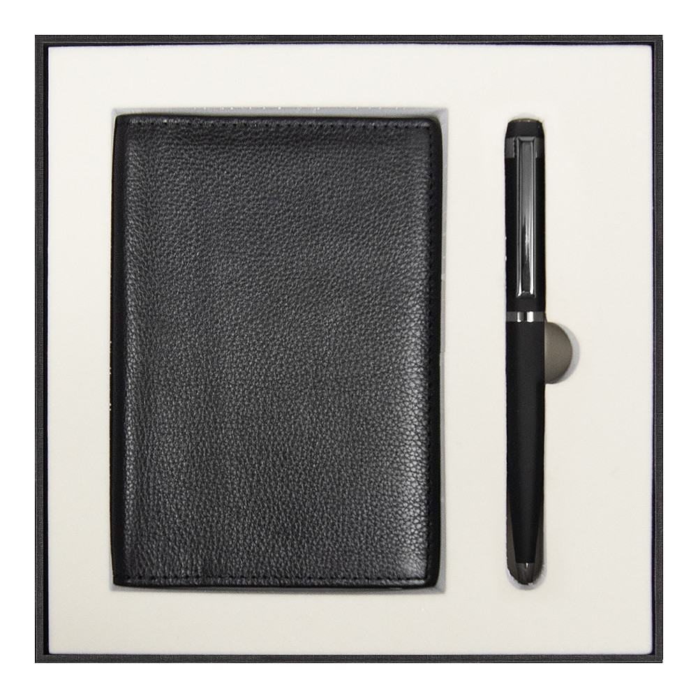 Набор подарочный Solution Superior Duo (Обложка для автодокументов Leather Sun, ручка Attashe)