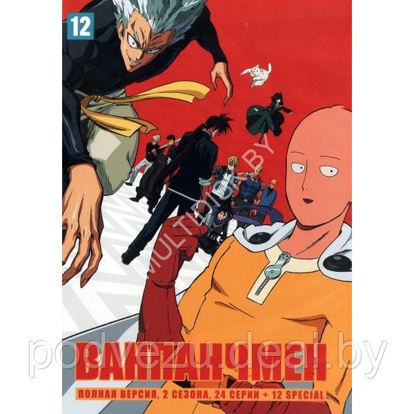 Ванпанчмен 2в1 (2 сезона, 24 серии + 12 special) (DVD)