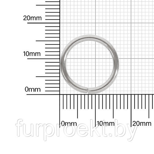 Кольцо №15 разъемн 1,85/13,7/17,4мм никель роллинг D