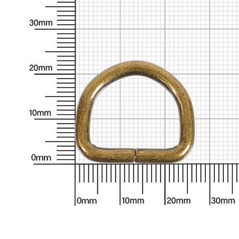 Полукольцо 20х15мм (3,5мм) антик роллинг D