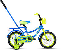 Детский велосипед Forward FUNKY 14 (10.5 quot; рост) голубой/ярко-зеленый 2021 год (1BKW1K1B1019)