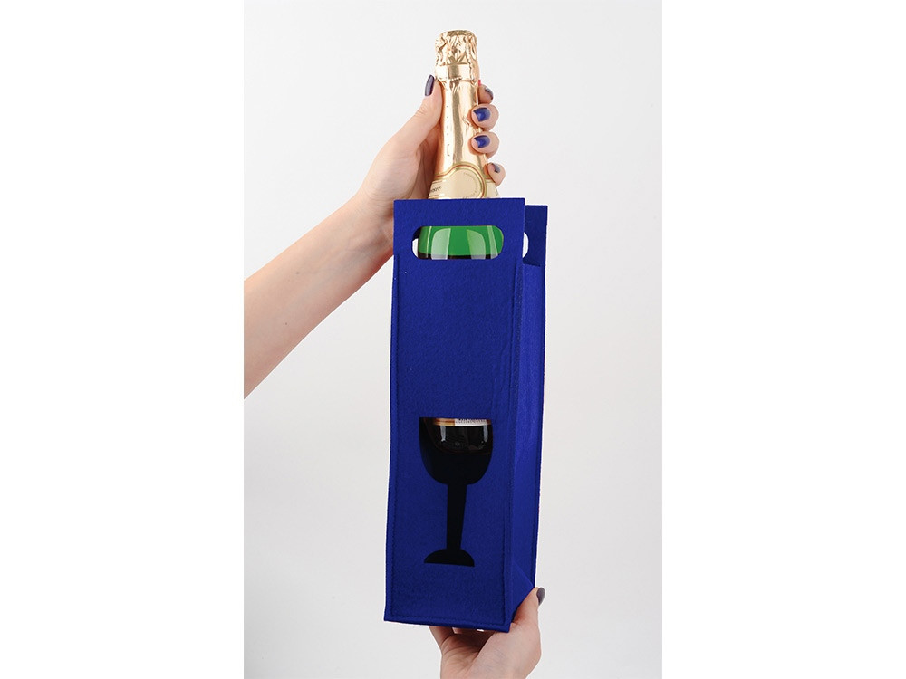 Декоративный чехол для бутылки, синий - фото 2 - id-p217736741