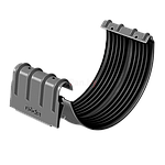 Соединитель водосточного желоба Docke Stal Premium графит, RAL 7024