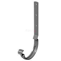 Кронштейн (держатель) водосточного желоба Docke Stal Premium 125/90 Графит, длинный