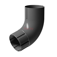 Колено (отвод) водосточной трубы Docke Stal Premium 72 град., D-90, Графит, RAL7024