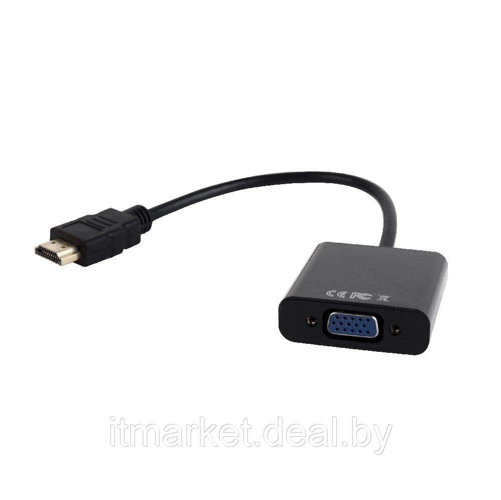 Переходник Cablexpert A-HDMI-VGA-03 (HDMI to VGA+3.5 audio) - фото 1 - id-p217740123