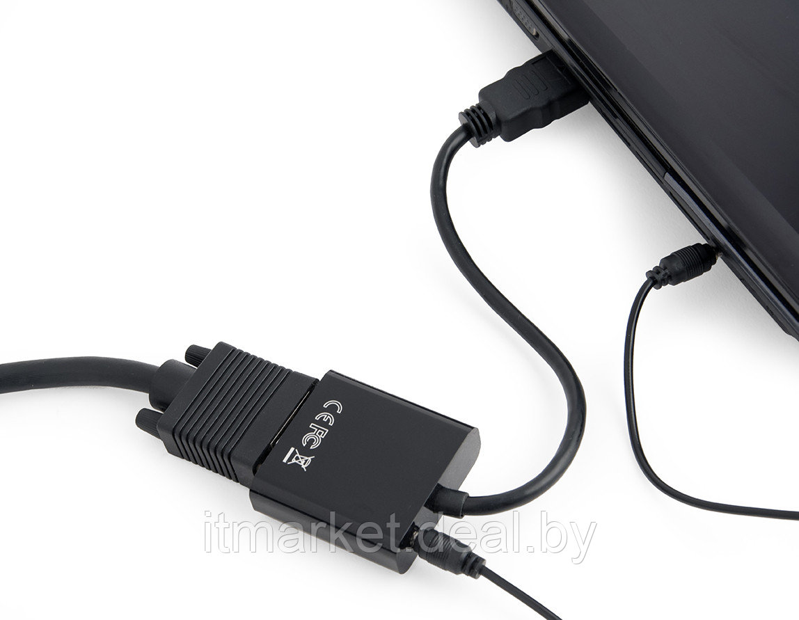 Переходник Cablexpert A-HDMI-VGA-03 (HDMI to VGA+3.5 audio) - фото 3 - id-p217740123