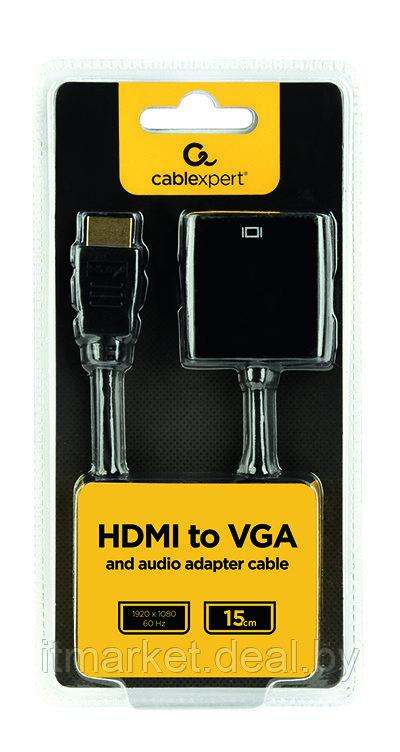 Переходник Cablexpert A-HDMI-VGA-03 (HDMI to VGA+3.5 audio) - фото 5 - id-p217740123