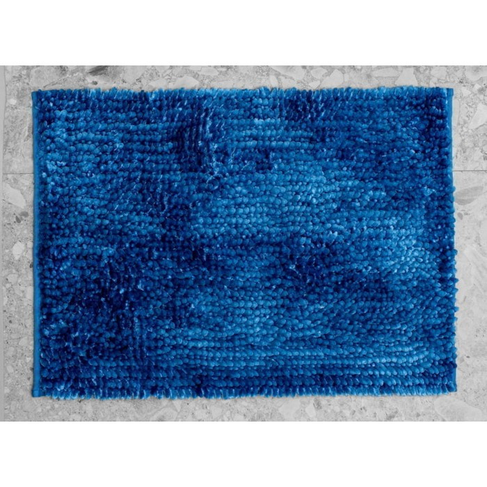 Коврик Senfoni, размер 50х70 см, цвет синий - фото 3 - id-p217740932