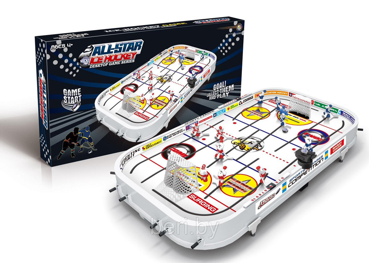 B2125 Хоккей All-Star Ice Hockey, настольная игра, заезд за ворота - фото 2 - id-p217700148