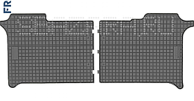 Коврики Volkswagen Crafter II от 2017 - 2-й ряд в салон резиновые Frogum (Польша) - 2 шт.