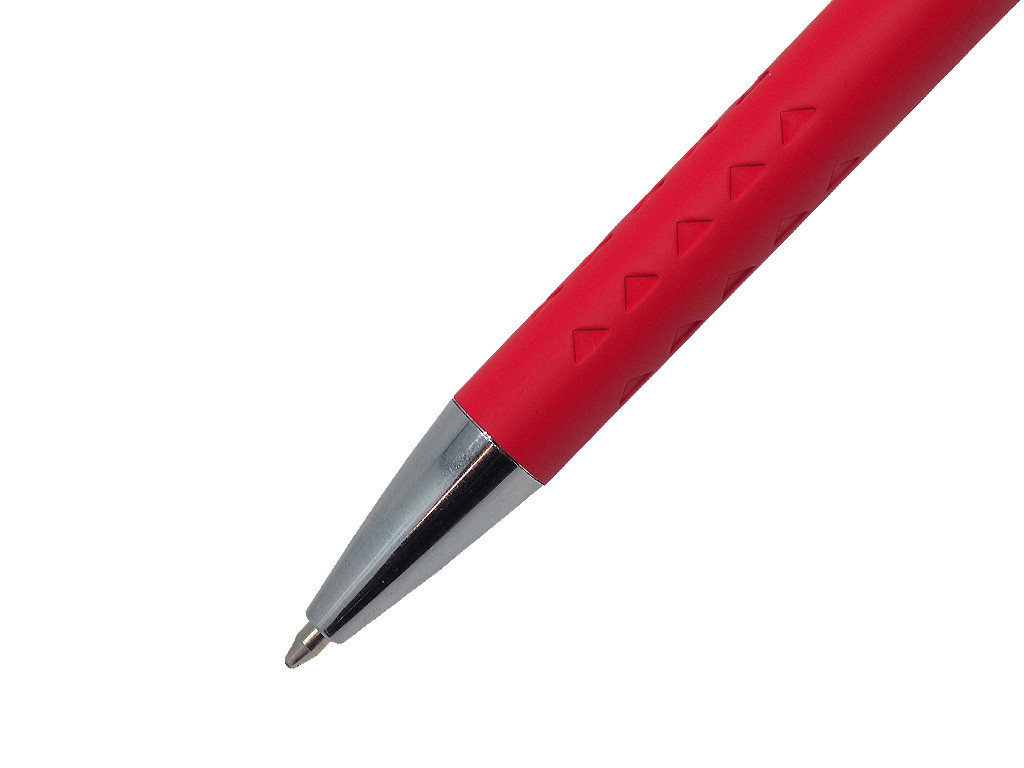 Ручка шариковая Prestige, софт тач, металл, красный/серебро - фото 3 - id-p217741556
