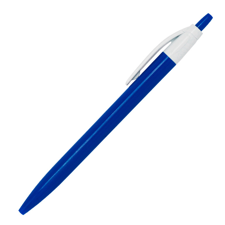 Ручка шариковая Simple, пластик, синий/белый - фото 1 - id-p217742830