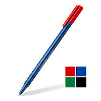 Ручка шариковая STAEDTLER triplus ball 437, цвет красный, корпус синий, 0.3мм