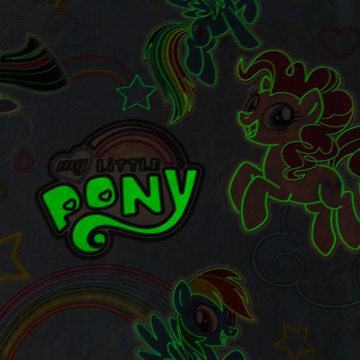 Постельное бельё 1,5 сп Neon Series "Rainbow vibes" My Little Pony 143*215 см, 150*214 см, 50*70 см -1 шт, - фото 5 - id-p217743168