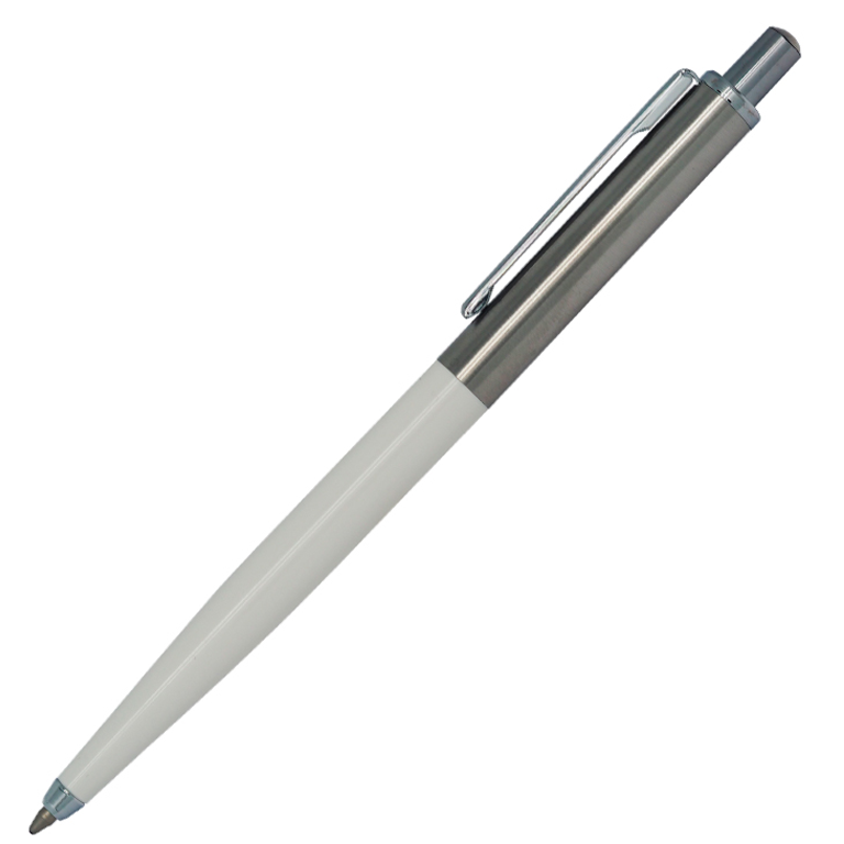 Ручка шариковая, металл/пластик, белый/серебро, Best Point Metal - фото 1 - id-p217743166