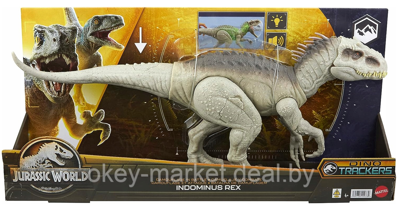 Динозавр Jurassic world Indominus Rex Индоминус Рекс (звук, свет) HNT64 - фото 2 - id-p217743163