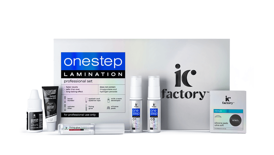 IC FACTORY Набор для ламинирования ресниц ONE STEP LAMINATION