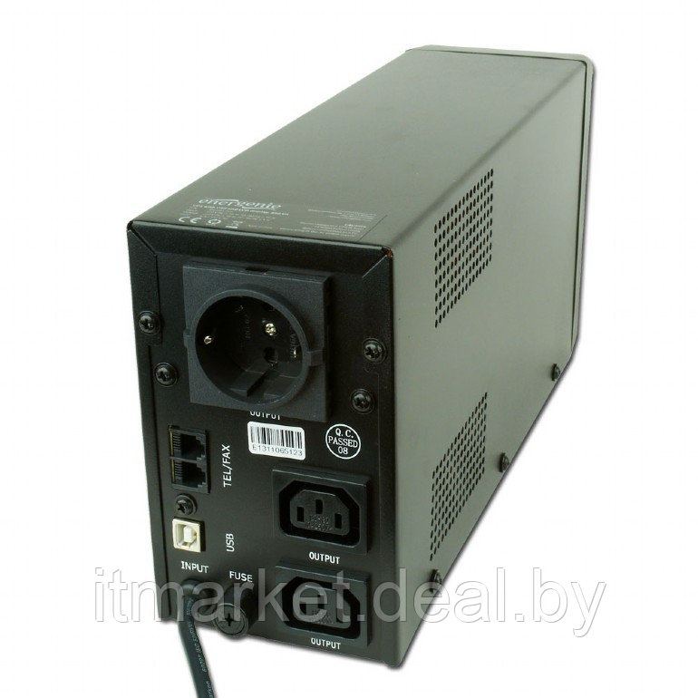 Источник бесперебойного питания 850VA Gembird EG-UPS-032 (850VA/510W, AVR (output:2xС13+USB-BF), LCD) - фото 2 - id-p217740133