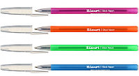 Ручка шариковая одноразовая Luxor Stick Neon корпус ассорти, стержень синий
