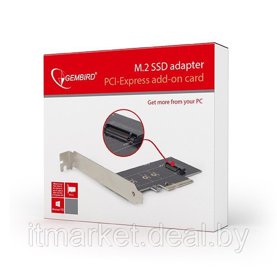 Контроллер Gembird PEX-M2-01 (PCI-Ex to SSD M.2) - фото 4 - id-p217740137